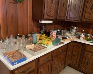 Vintage baby bottles