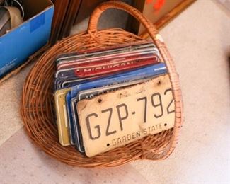Vintage License Plates