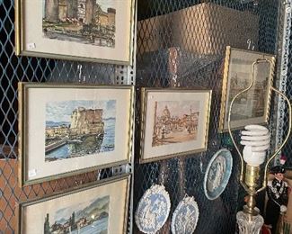 Wedgewood, framed art, antiques, Crystal