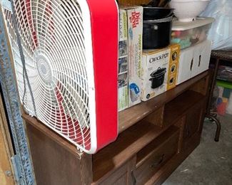 Fan, crockpot, dirt devil, pots and pans, housewares