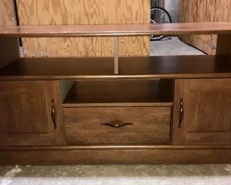 Wood television stand