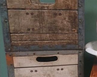 Antique Milk Crates
