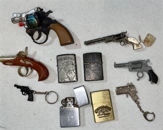 Vintage lighters and Keychains