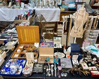 Jewelry, rings, bracelets, necklaces, earrings, purses, make up, cosmetic bags, watches, pocket watches, vintage, sterling, collector spoons, collectibles