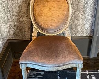 12 CUSTOM FINISHED/UPHOLSTERED SIDE CHAIRS