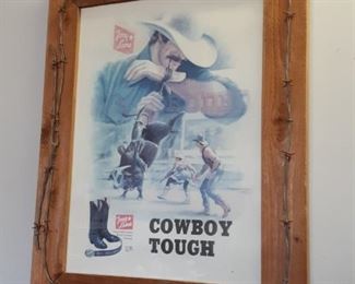 This ad hangs in the garage. When you enter, head straight back, turn right to go through the kitchen and then turn right to get to the garage door.