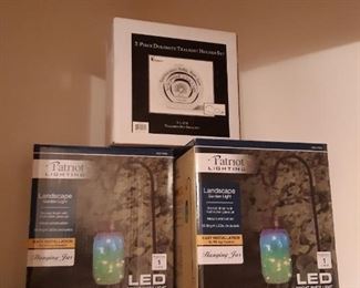 Lighting, closet shelf, first bedroom on the left.