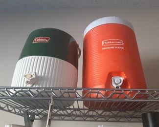 Garage coolers, and the shelf is for sale as well.