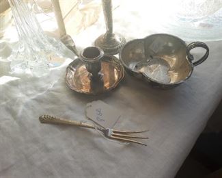 Four pieces of sterling silver, kitchen.