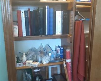 This is side A of the office closet.