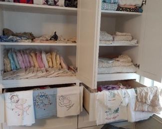 Beautiful handmade vintage and antique linens