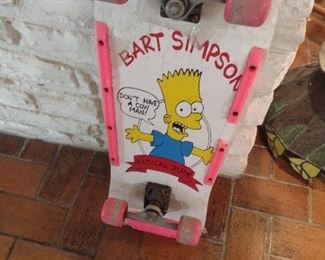 Vintage Bart Simpson skateboard
