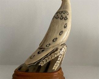 Carved Bird Figurine