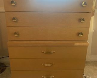 Bassett Mid-Century Modern Blonde Color Dresser