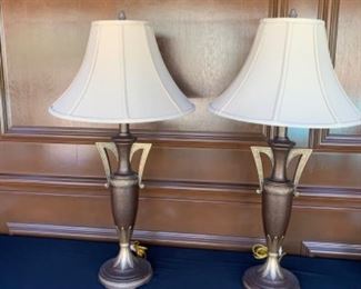 Pair of 2 Handles Lamps