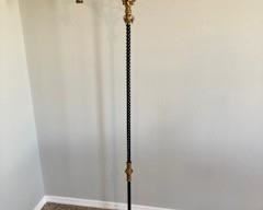 Antique Bridge Lamp Cast Iron Twist 5ft Works