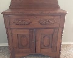 Antique Wash Basin Cabinet 32"h x 31"w x 15"d