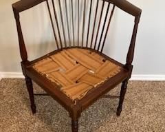 Antique Spindle Back Corner Chair (one cracked spindle)