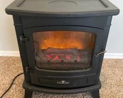 Cambridge Floor Heater Ceramic Faux Fire 22.5x18 (need knob)
