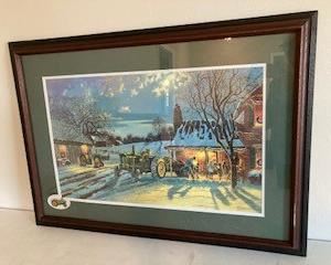 Dave Barnhouse "The Warmth of Home" Framed Signed Numbered Print 25x35x1.5