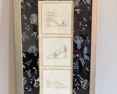 "Jennifer's Closet" Framed Fabric Matted Print by Jennifer Goldberger 34x19