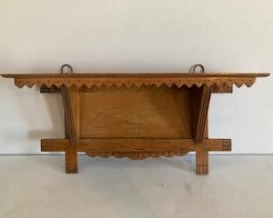 Vintage Wood Wall Shelf 10x21x6