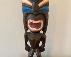 Tabletop Wood Tiki Mask 19.5"