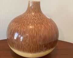 Ceramic Dripware Vase from Portugal 10.5"