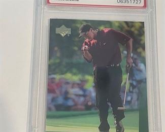 Tiger Woods PSA Graded Golf Sports Card