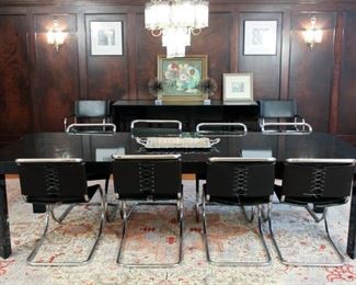 8 Mies van der Rohe  for Knoll MR10 chairs