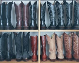 Unbelievable Collection of Men’s Brand Name Cowboy Boots and Shoes. Size 101/2