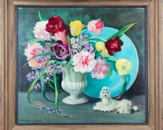 Original oil painting, Harriet Boyd (Wife of American illustrator, John Rutherford Boyd).