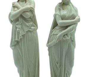 PAIR OF ROYAL WORCESTER PORCELAIN FIGURINES 11"
PAIR OF ROYAL WORCESTER PORCELAIN FIGURINES
-11" X 3" DIAMETER APPROX
-VERY GOOD CONDITION, NO CHIPAS OR CRACKS
-DP22822