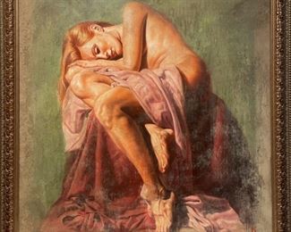 TOMASZ RUT RECLINING NUDE OIL PAINTING 48"
TOMASZ RUT UNTITLED RECLINING NUDE ORIGINAL OIL PAINTING
-48" X 48" APPROX
-VERY GOOD CONDITION