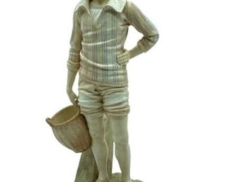 ROYAL WORCESTER FRENCH FISHER GIRL FIGURINE 18"
ANTIQUE JAMES HADLEY FOR ROYAL WORCESTER FRENCH FISHER BOY IVORY COLORED FIGURINE | COLLECTIBLE PORCELAIN FIGURINES
-C. 1890'S
-MARKED 1202
-18" X 7" APPROX
-VERY GOOD CONDITION
-DP22322