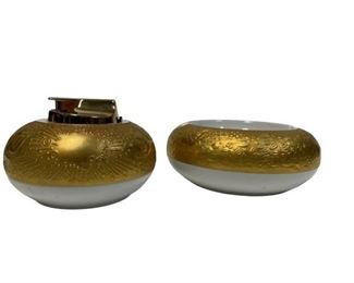 ROSENTHAL MAGIC FLUTE ASHTRAY & LIGHTER SET
ROSENTHAL MAGIC FLUTE ASH TRAY
-ASH TRAY 5" DIAMETER
-LIGHTER 4" DIAMTER -WORKING CONDITION
-VERY GOOD CONDITION WEAR CONSISTENT WITH AGE AND USE
