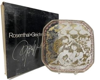 ROSENTHAL GLEICHNISSE IN GLASS SQUARE PLATE
ROSENTHAL GLEICHNISSE IN GLAS LIMITED ADITION ROSENTHAL STUDIO LINE IN ORIGINAL BOX
-LARGE SQUARE PLATE 12" DIAMETER
-VERY GOOD CONDITION WEAR CONSISTENT WITH AGE AND USE
