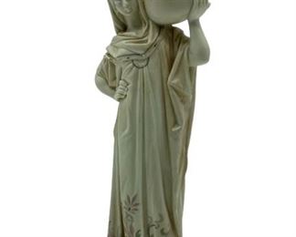 ROYAL WORCESTER FEMALE WATER CARRIER FIGURINE 10"
ANTIQUE JAMES HADLEY ROYAL WORCESTER FEMALE WATER CARRIER IN CAIRO
-EDITION SHAPE # 1250
-10" X 3" DIAMETER APPROX
-C 1890'S
-VERY GOOD CONDITION
-DP22322