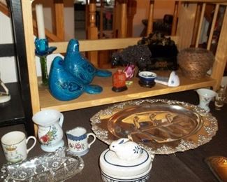 Bitossi birds, Dedham, well & tree platter