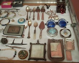 sterling, penknives, enamel compacts