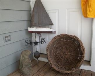 weathervane & lawn rabbit