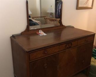 dresser and mirror