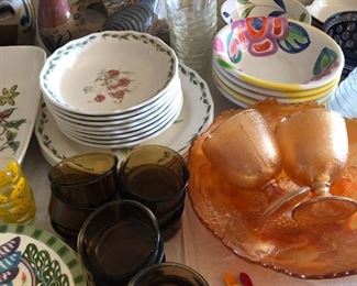 dishes & carnival glass