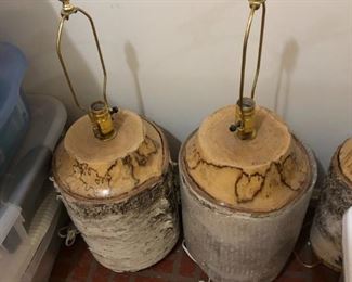 wood base lamps custom made