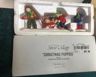 DEPT 56 CHRISTMAS PUPPIES