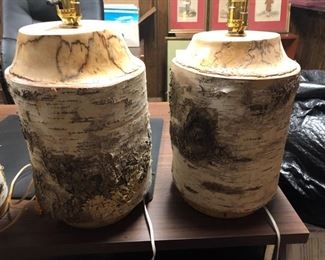 pair of tree lamps