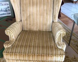 pair of wingback chairs