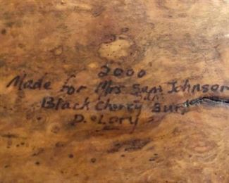 artist signature of wood carving David Lory