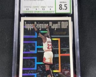  1993-94 Topps Gold Michael Jordan CSG NM/MT+