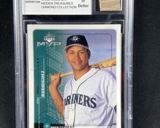  1999 Alex Rodriguez w/ Game Used Bat Relic 10